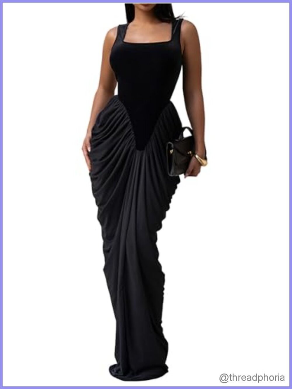 Ruched Bodycon Maxi Dress Polyester Elastane Formal Cocktail Party